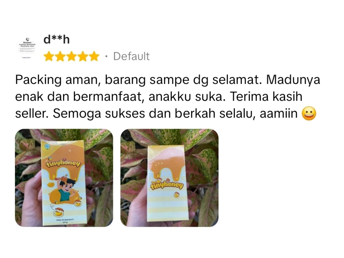 Testimoni pelanggan TinyHoney 6